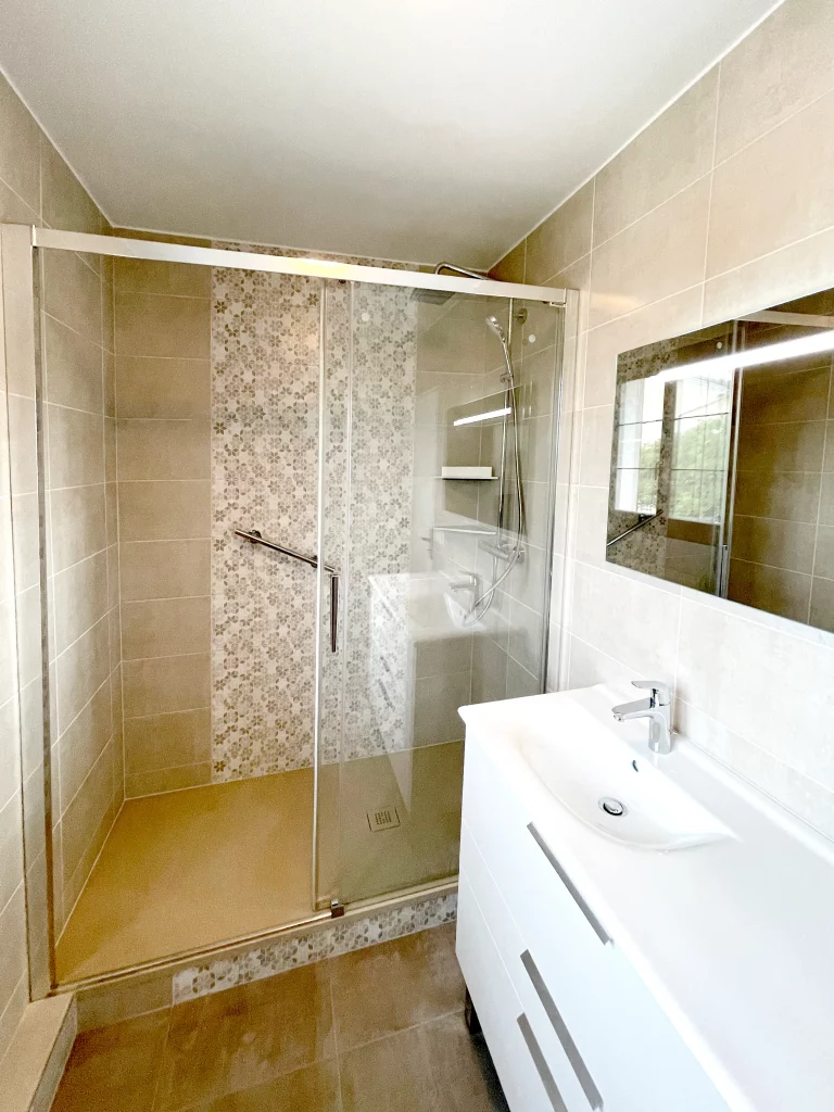 douche italienne pare-dourche verre
